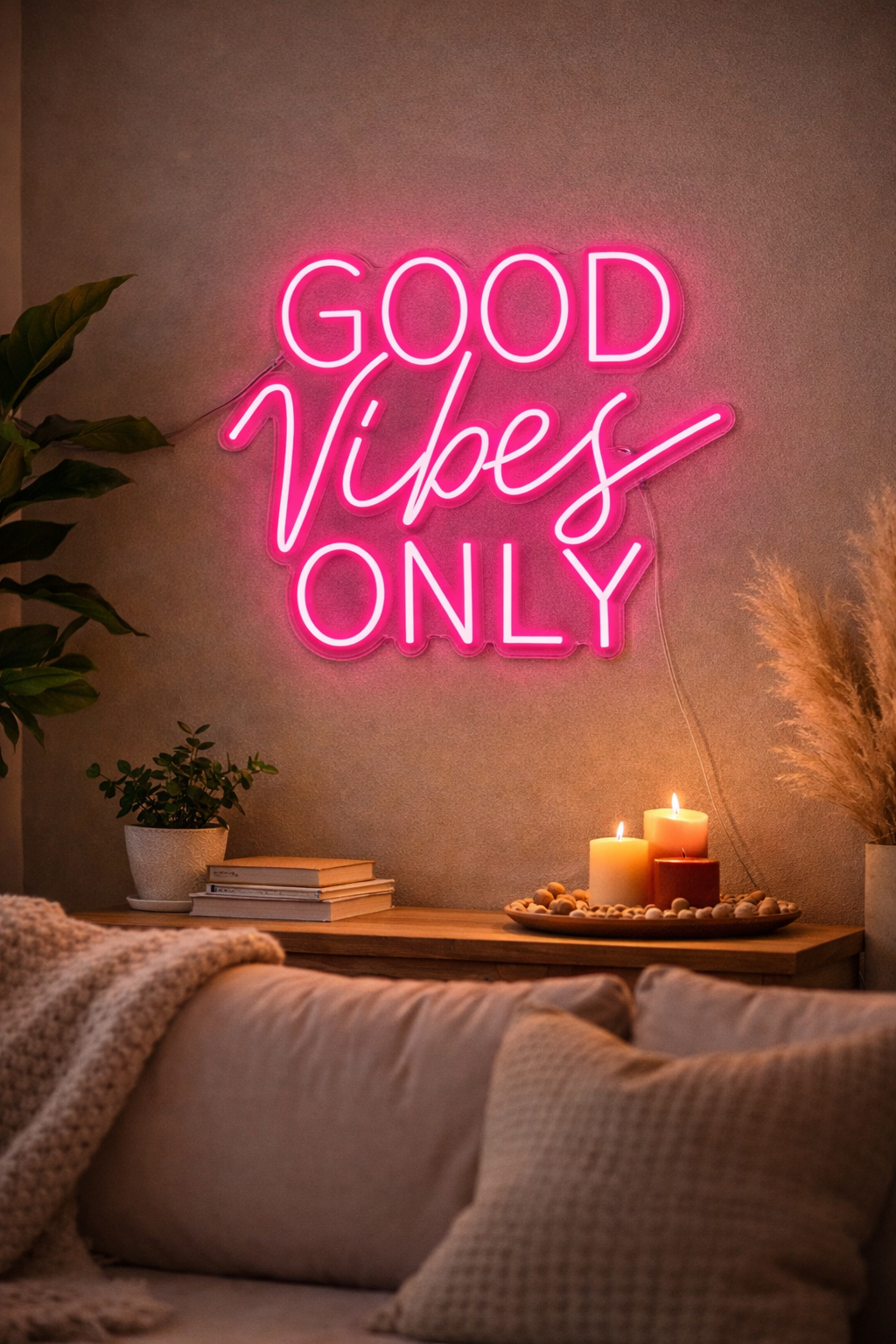 Dein Neonschild – Good Vibes Only