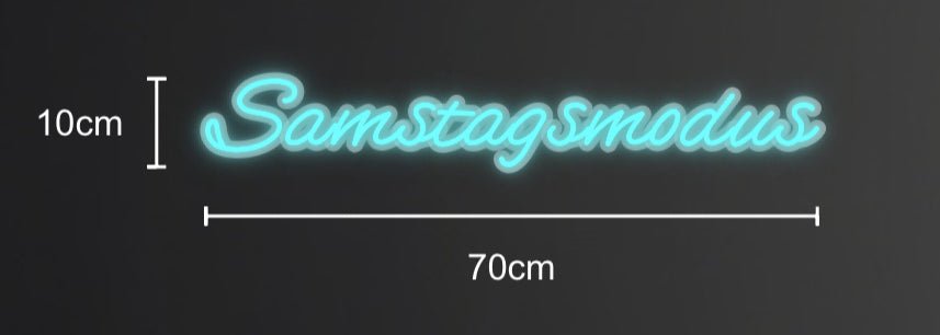 Personalisierbares Neon - LED - Schild in Pink, ideal als Wanddekoration für Wohnzimmer oder Geschäftsräume