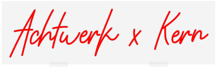 Personalisierbares Neon - LED - Schild in Pink, ideal als Wanddekoration für Wohnzimmer oder Geschäftsräume