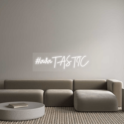 Personalisierbares Neon - LED - Schild in Pink, ideal als Wanddekoration für Wohnzimmer oder Geschäftsräume