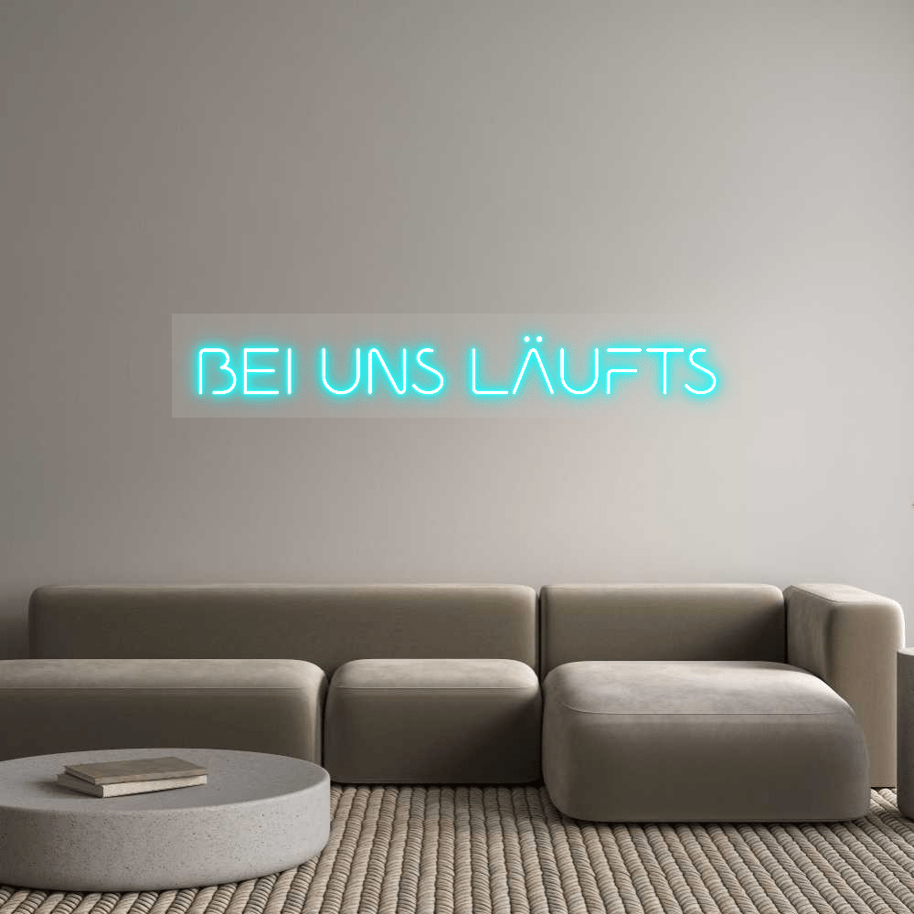 Personalisierbares Neon - LED - Schild in Pink, ideal als Wanddekoration für Wohnzimmer oder Geschäftsräume