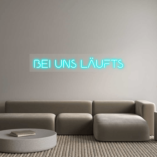 Personalisierbares Neon - LED - Schild in Pink, ideal als Wanddekoration für Wohnzimmer oder Geschäftsräume