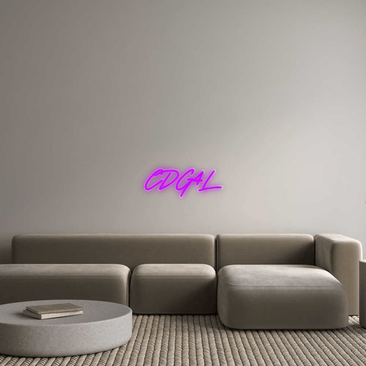Personalisierbares Neon - LED - Schild in Pink, ideal als Wanddekoration für Wohnzimmer oder Geschäftsräume