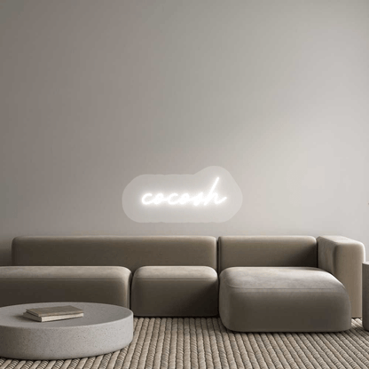 Personalisierbares Neon - LED - Schild in Pink, ideal als Wanddekoration für Wohnzimmer oder Geschäftsräume