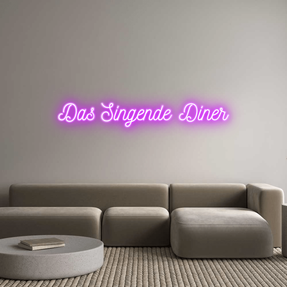 Personalisierbares Neon - LED - Schild in Pink, ideal als Wanddekoration für Wohnzimmer oder Geschäftsräume