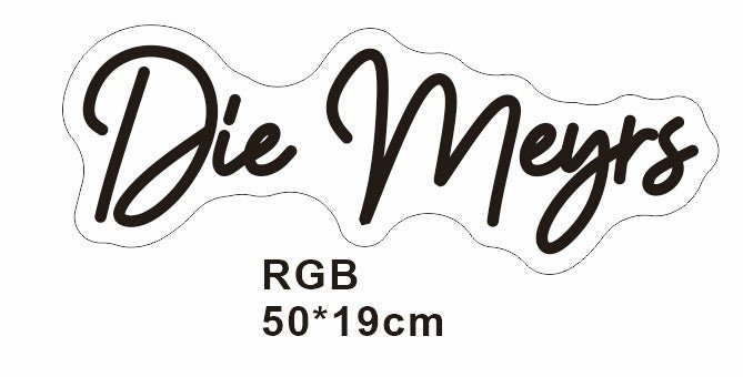 Personalisierbares Neon - LED - Schild in Pink, ideal als Wanddekoration für Wohnzimmer oder Geschäftsräume