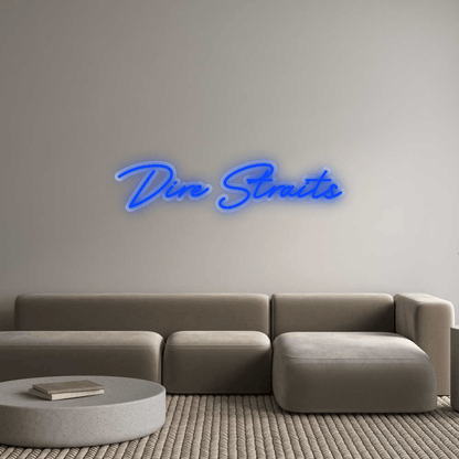 Personalisierbares Neon - LED - Schild in Pink, ideal als Wanddekoration für Wohnzimmer oder Geschäftsräume