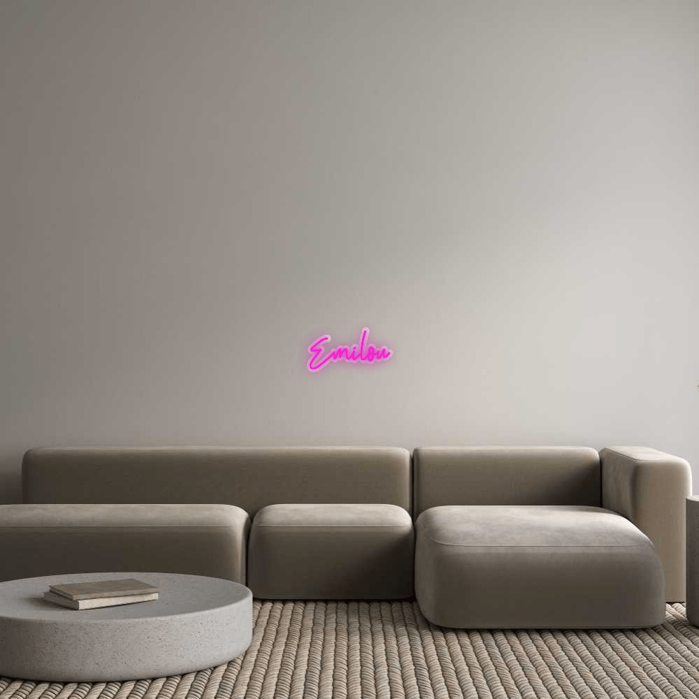 Personalisierbares Neon - LED - Schild in Pink, ideal als Wanddekoration für Wohnzimmer oder Geschäftsräume