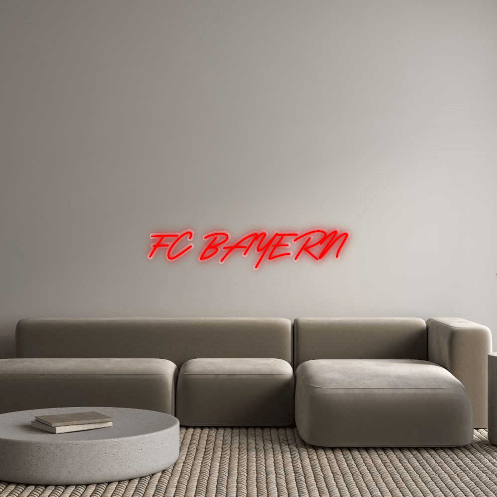 Personalisierbares Neon - LED - Schild in Pink, ideal als Wanddekoration für Wohnzimmer oder Geschäftsräume