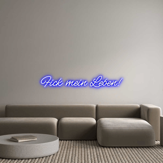 Personalisierbares Neon - LED - Schild in Pink, ideal als Wanddekoration für Wohnzimmer oder Geschäftsräume