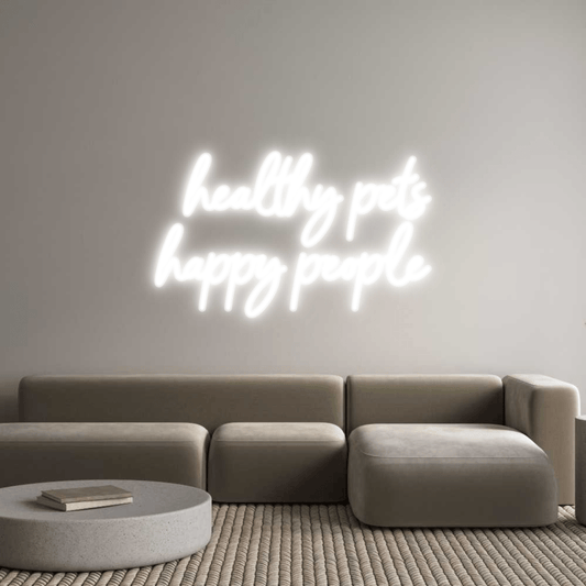 Personalisierbares Neon - LED - Schild in Pink, ideal als Wanddekoration für Wohnzimmer oder Geschäftsräume