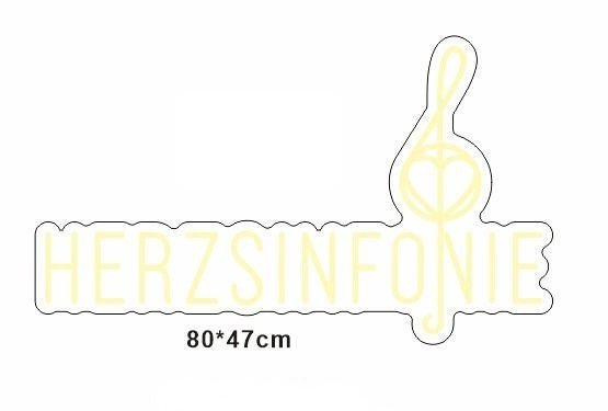 Personalisierbares Neon - LED - Schild in Pink, ideal als Wanddekoration für Wohnzimmer oder Geschäftsräume