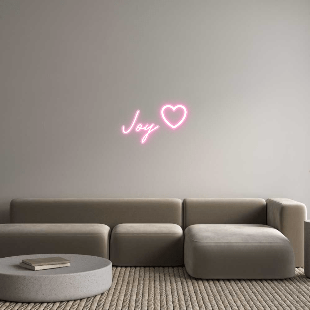 Personalisierbares Neon - LED - Schild in Pink, ideal als Wanddekoration für Wohnzimmer oder Geschäftsräume