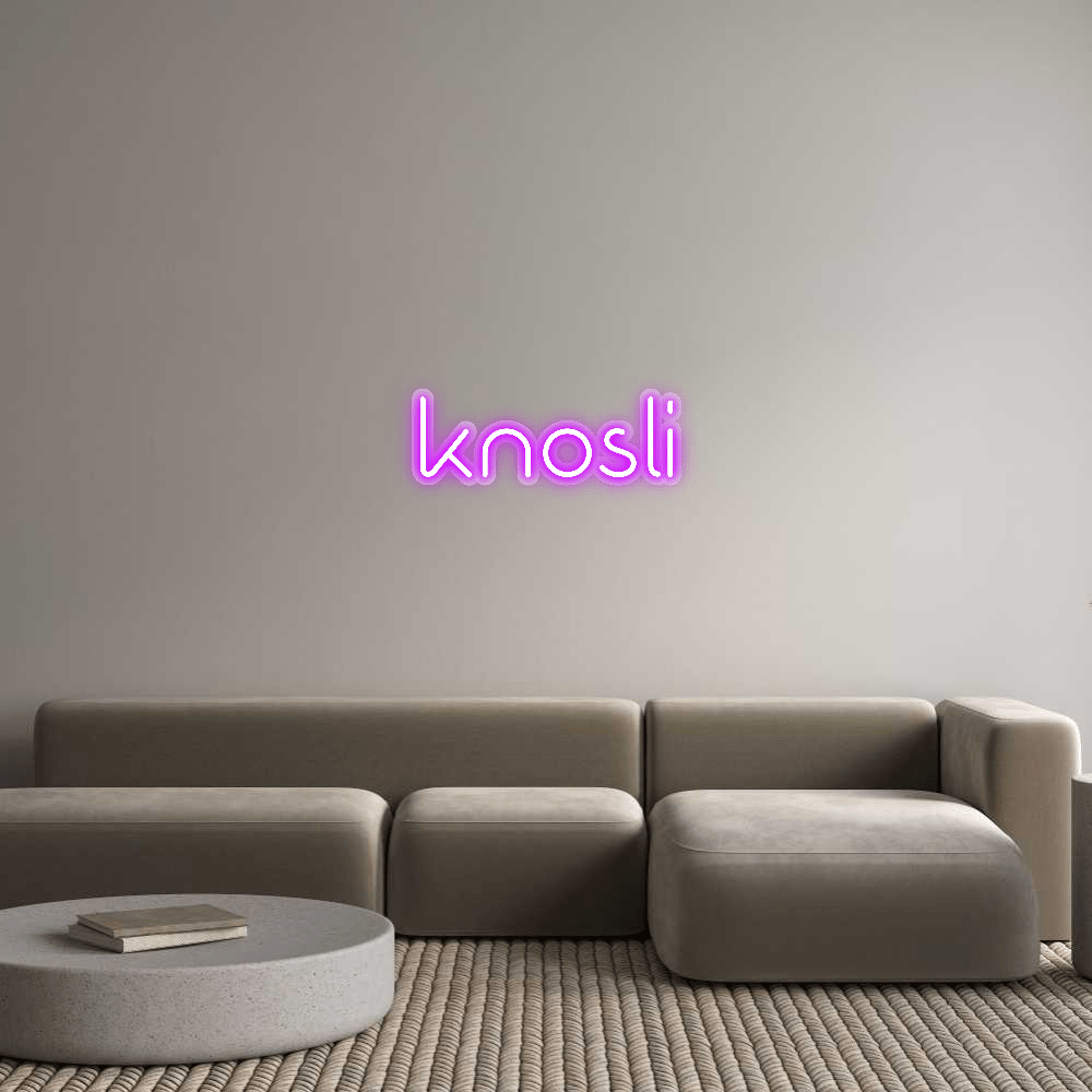 Personalisierbares Neon - LED - Schild in Pink, ideal als Wanddekoration für Wohnzimmer oder Geschäftsräume