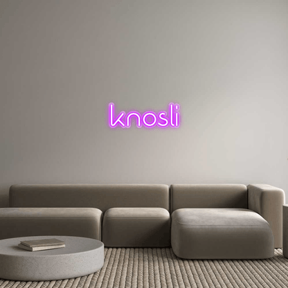 Personalisierbares Neon - LED - Schild in Pink, ideal als Wanddekoration für Wohnzimmer oder Geschäftsräume