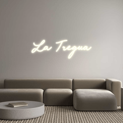 Personalisierbares Neon - LED - Schild in Pink, ideal als Wanddekoration für Wohnzimmer oder Geschäftsräume