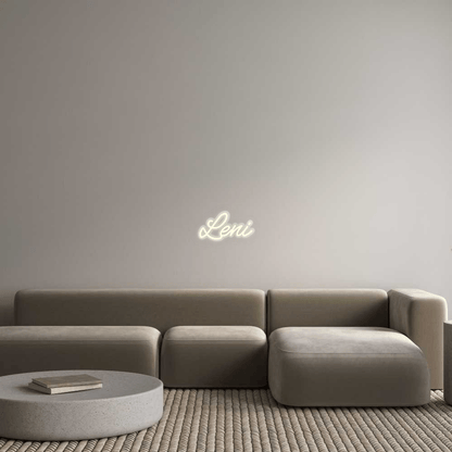 Personalisierbares Neon - LED - Schild in Pink, ideal als Wanddekoration für Wohnzimmer oder Geschäftsräume