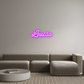 Personalisierbares Neon - LED - Schild in Pink, ideal als Wanddekoration für Wohnzimmer oder Geschäftsräume