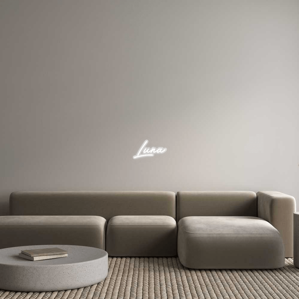 Personalisierbares Neon - LED - Schild in Pink, ideal als Wanddekoration für Wohnzimmer oder Geschäftsräume