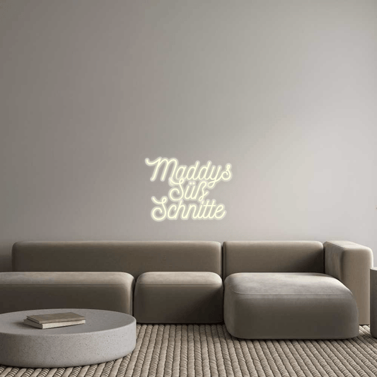 Personalisierbares Neon - LED - Schild in Pink, ideal als Wanddekoration für Wohnzimmer oder Geschäftsräume