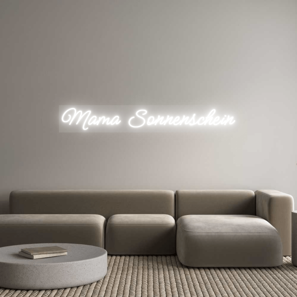 Personalisierbares Neon - LED - Schild in Pink, ideal als Wanddekoration für Wohnzimmer oder Geschäftsräume