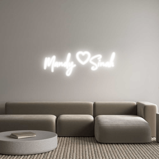 Personalisierbares Neon - LED - Schild in Pink, ideal als Wanddekoration für Wohnzimmer oder Geschäftsräume