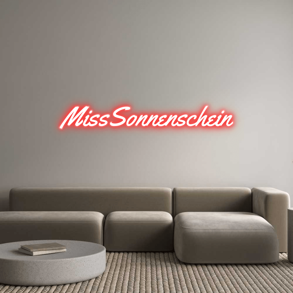 Personalisierbares Neon - LED - Schild in Pink, ideal als Wanddekoration für Wohnzimmer oder Geschäftsräume