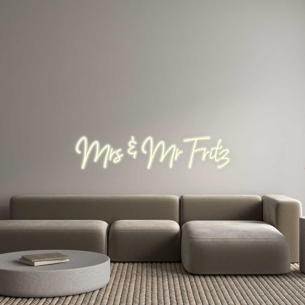 Personalisierbares Neon - LED - Schild in Pink, ideal als Wanddekoration für Wohnzimmer oder Geschäftsräume