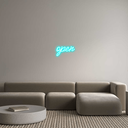 Personalisierbares Neon - LED - Schild in Pink, ideal als Wanddekoration für Wohnzimmer oder Geschäftsräume