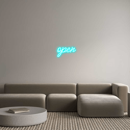 Personalisierbares Neon - LED - Schild in Pink, ideal als Wanddekoration für Wohnzimmer oder Geschäftsräume