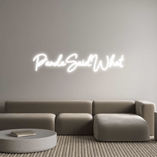 Personalisierbares Neon - LED - Schild in Pink, ideal als Wanddekoration für Wohnzimmer oder Geschäftsräume