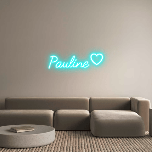 Personalisierbares Neon - LED - Schild in Pink, ideal als Wanddekoration für Wohnzimmer oder Geschäftsräume