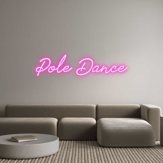 Personalisierbares Neon - LED - Schild in Pink, ideal als Wanddekoration für Wohnzimmer oder Geschäftsräume