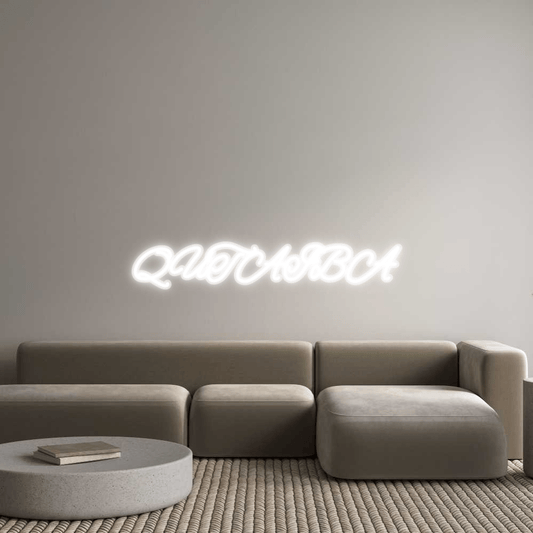 Personalisierbares Neon - LED - Schild in Pink, ideal als Wanddekoration für Wohnzimmer oder Geschäftsräume