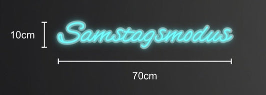 Personalisierbares Neon - LED - Schild in Pink, ideal als Wanddekoration für Wohnzimmer oder Geschäftsräume