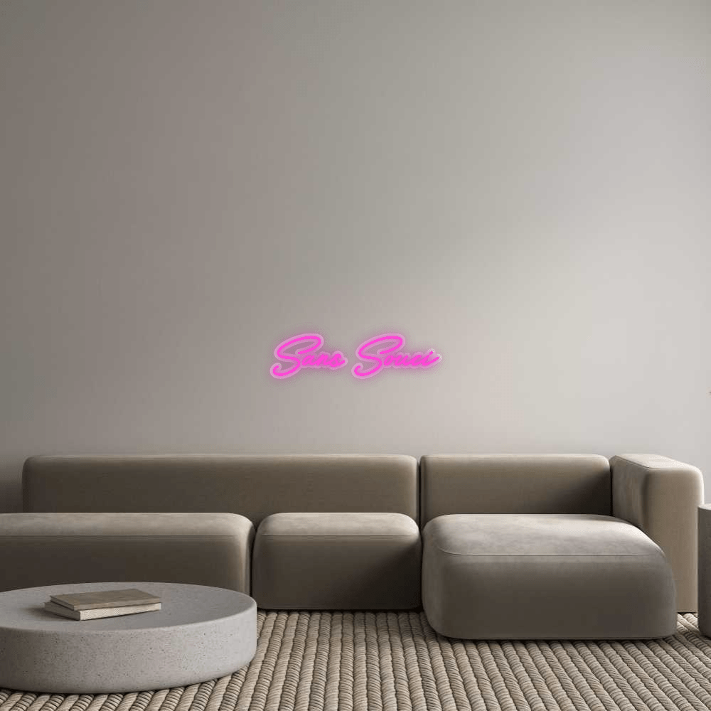 Personalisierbares Neon - LED - Schild in Pink, ideal als Wanddekoration für Wohnzimmer oder Geschäftsräume