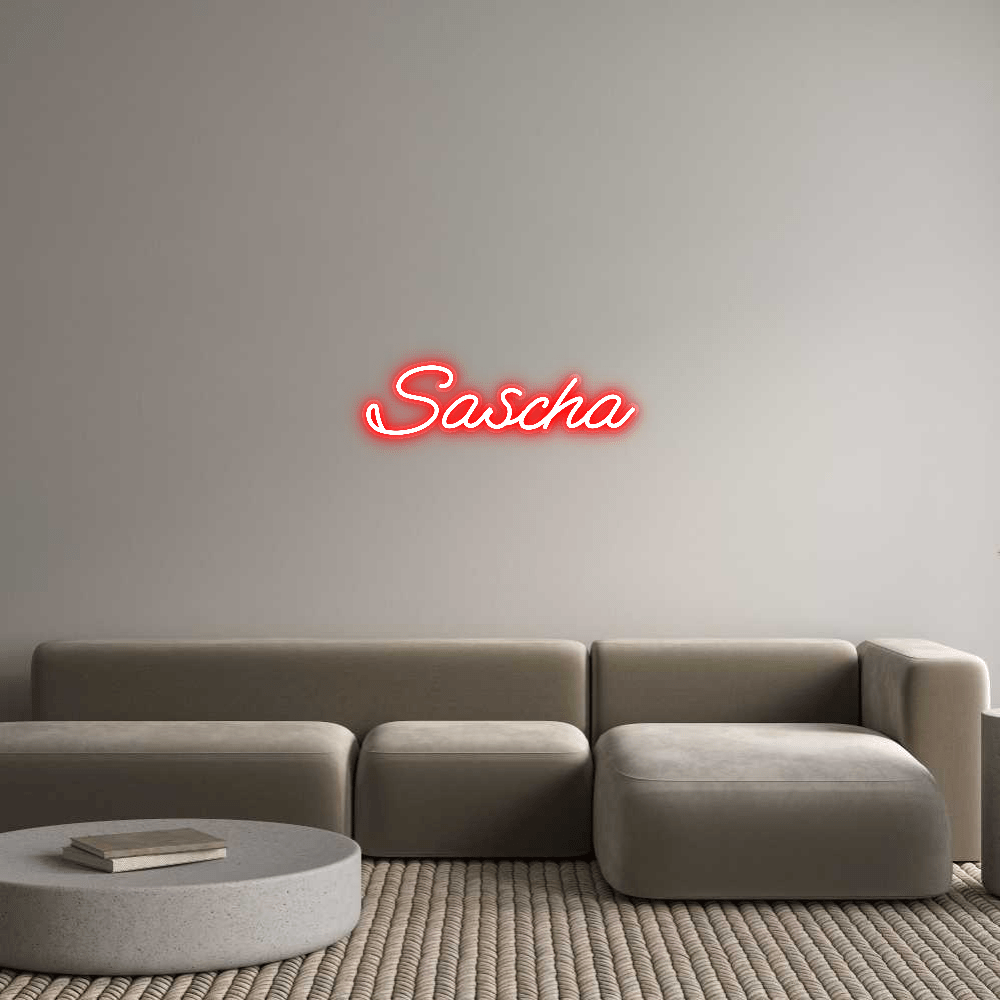 Personalisierbares Neon - LED - Schild in Pink, ideal als Wanddekoration für Wohnzimmer oder Geschäftsräume
