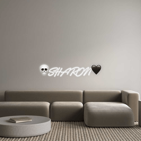 Personalisierbares Neon - LED - Schild in Pink, ideal als Wanddekoration für Wohnzimmer oder Geschäftsräume