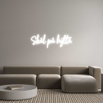 Personalisierbares Neon - LED - Schild in Pink, ideal als Wanddekoration für Wohnzimmer oder Geschäftsräume