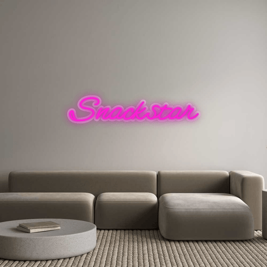 Personalisierbares Neon - LED - Schild in Pink, ideal als Wanddekoration für Wohnzimmer oder Geschäftsräume