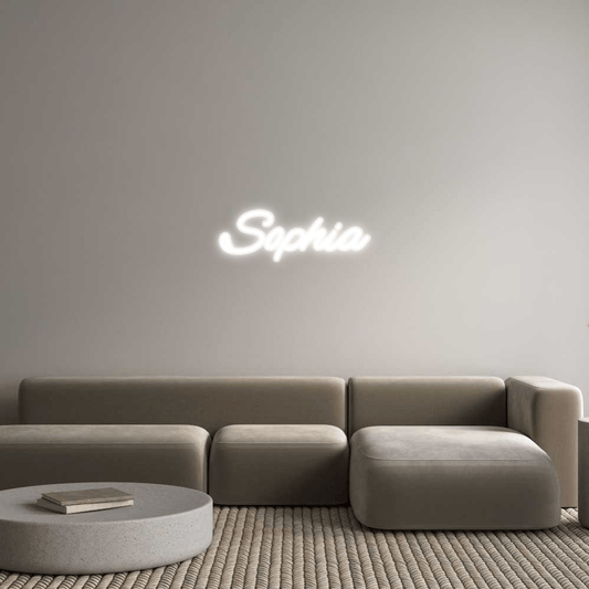 Personalisierbares Neon - LED - Schild in Pink, ideal als Wanddekoration für Wohnzimmer oder Geschäftsräume