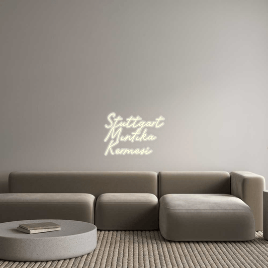 Personalisierbares Neon - LED - Schild in Pink, ideal als Wanddekoration für Wohnzimmer oder Geschäftsräume