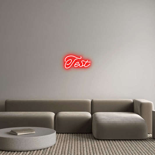 Personalisierbares Neon - LED - Schild in Pink, ideal als Wanddekoration für Wohnzimmer oder Geschäftsräume