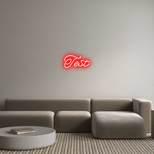 Personalisierbares Neon - LED - Schild in Pink, ideal als Wanddekoration für Wohnzimmer oder Geschäftsräume