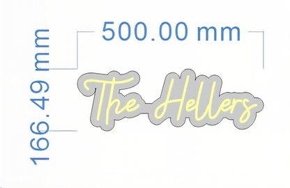 Personalisierbares Neon - LED - Schild in Pink, ideal als Wanddekoration für Wohnzimmer oder Geschäftsräume