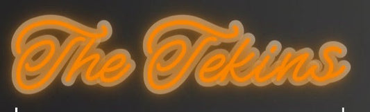 Personalisierbares Neon - LED - Schild in Pink, ideal als Wanddekoration für Wohnzimmer oder Geschäftsräume