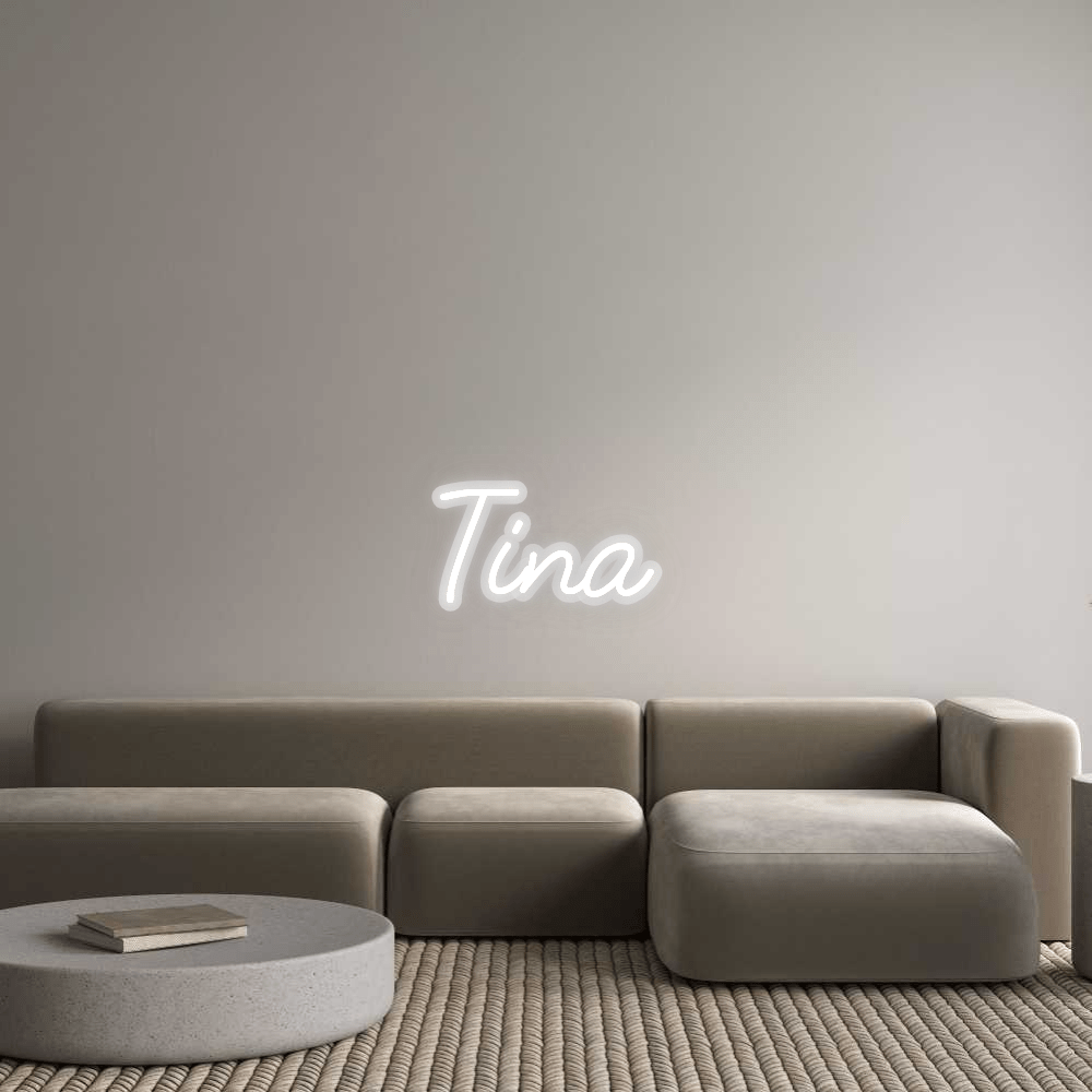 Personalisierbares Neon - LED - Schild in Pink, ideal als Wanddekoration für Wohnzimmer oder Geschäftsräume