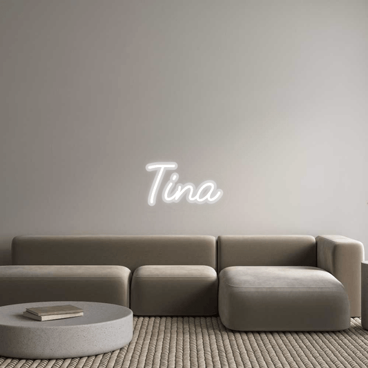 Personalisierbares Neon - LED - Schild in Pink, ideal als Wanddekoration für Wohnzimmer oder Geschäftsräume