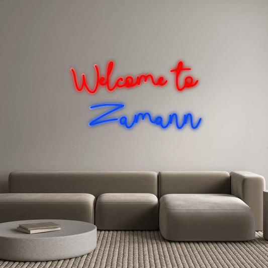 Personalisierbares Neon - LED - Schild in Pink, ideal als Wanddekoration für Wohnzimmer oder Geschäftsräume