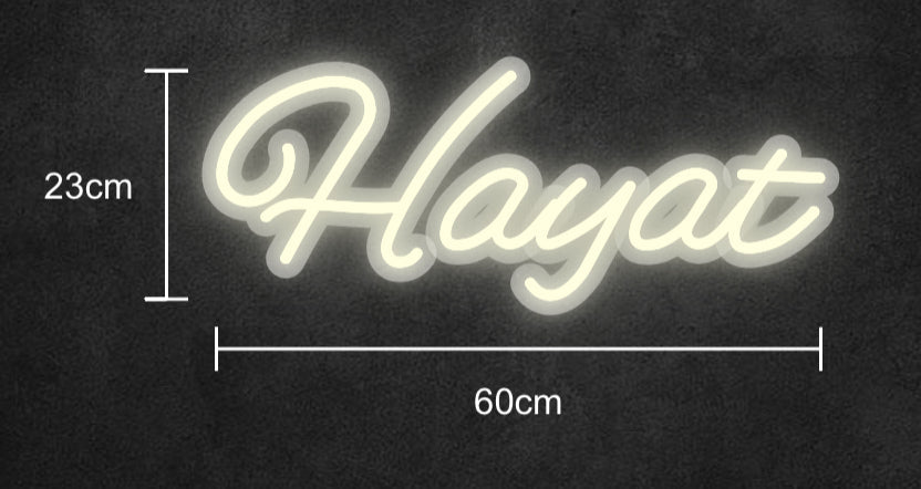 Personalisierbares Neon - LED - Schild in Pink, ideal als Wanddekoration für Wohnzimmer oder Geschäftsräume